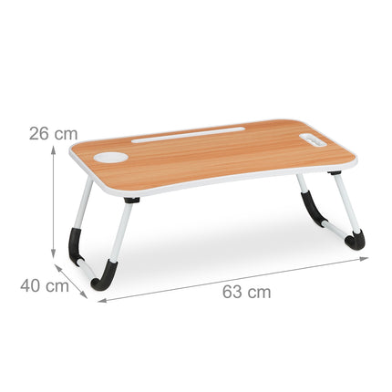 Klappbarer Laptoptisch mit rutschfesten Füßen, tragbares Design