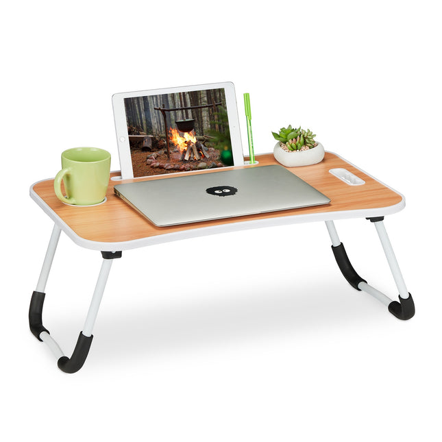 Klappbarer Laptoptisch mit rutschfesten Füßen, tragbares Design