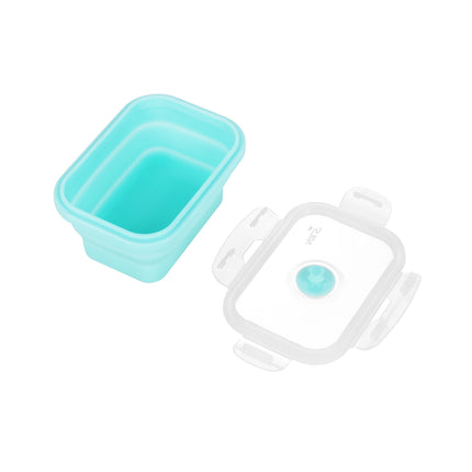 Folding Lunch Box, Mint, 355ml, Compact Container