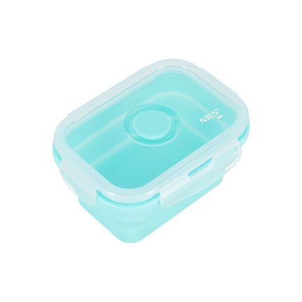 Folding Lunch Box, Mint, 355ml, Compact Container