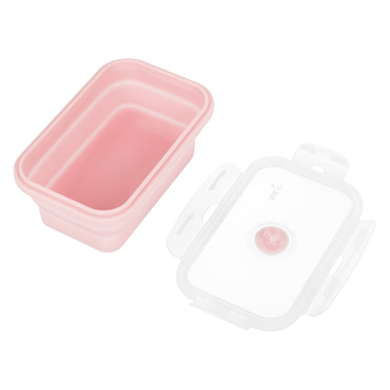Folding Lunch Box, Pink, 500ml Capacity