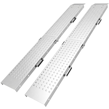 Folding Metal Loading Ramps, Set of 2, 400 kg Capacity