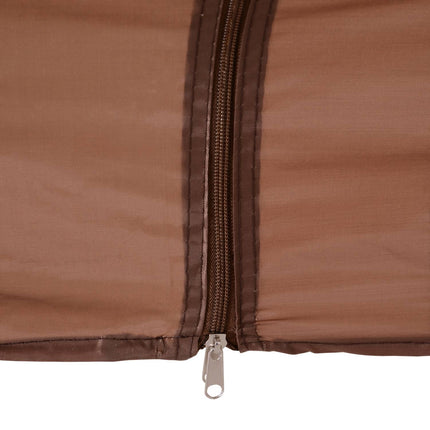 Pop-Up-Gartenzelt mit Seitenwänden, Khaki, 3,25x3,25x2,65M