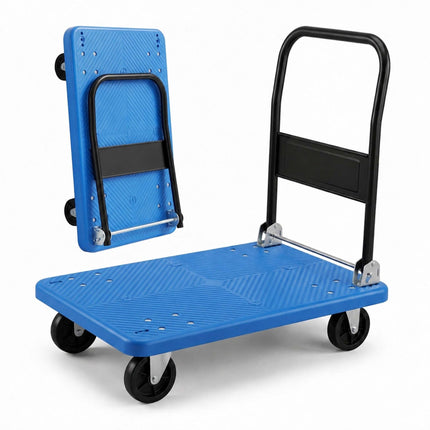 Plattformwagen klappbar, 300kg Tragkraft - Blau