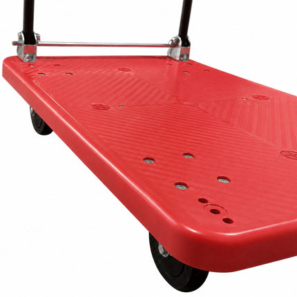 Folding Platform Trolley, 300kg Capacity – Red