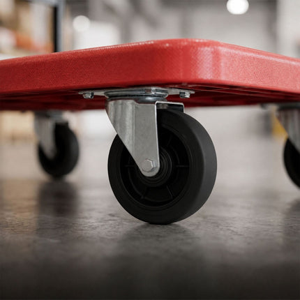 Folding Platform Trolley, 300kg Capacity – Red