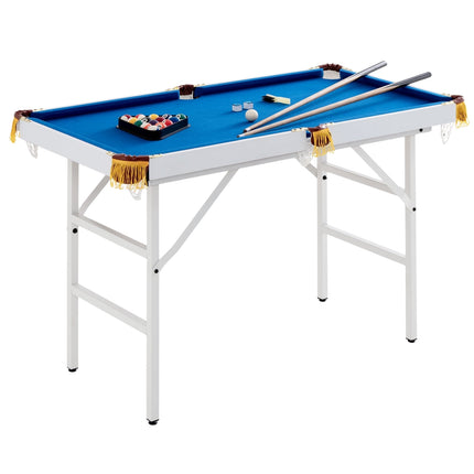 Folding Pool Table with Cues, Balls, Chalk & Brush