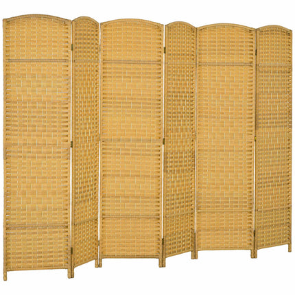 Faltbarer Raumteiler, 6-teiliger Kiefernrahmen, 270x180 cm