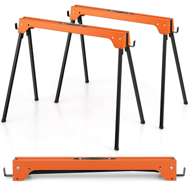 Sada skládacích koz, kovový rám, nosnost 600kg, oranžová