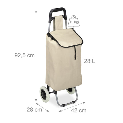 Folding Shopping Trolley – 28L Bag, 15 kg Load