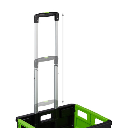 Folding Shopping Trolley with Wheels, 35 kg Capacity