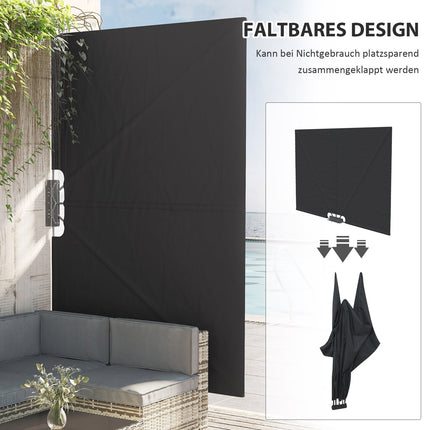 Faltbare Gartenmarkise 237x160cm, UV- & Windschutz