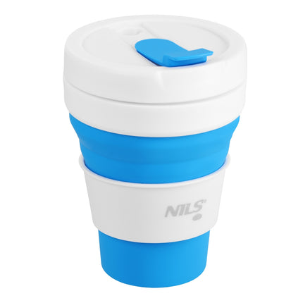 Faltbarer Silikonbecher, 475ml, Blau