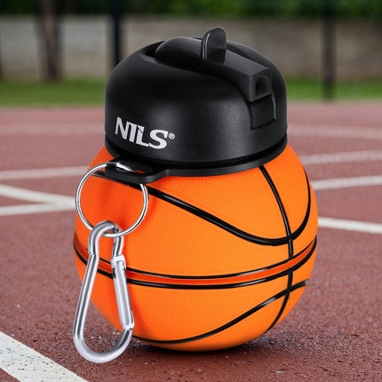 Skládací silikonový kelímek 550ml – basketbalový motiv