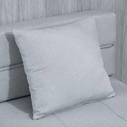 Folding sofa bed chair - 2-in-1, light grey, 100 kg capacity