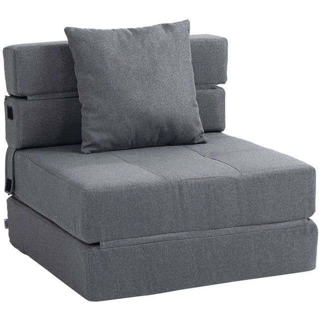 Sessel-Schlafsofa – 2-in-1, dunkelgrau, 100 kg Tragkraft