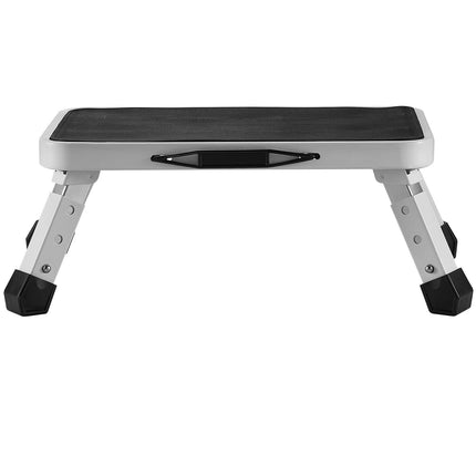 Folding Steel Step Stool, Adjustable Height, 150 kg