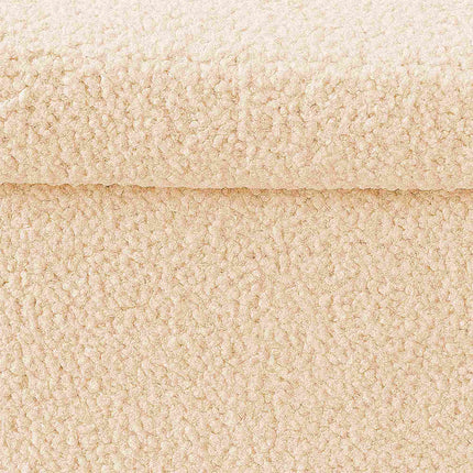 Skládací úložná lavice z látky teddy, 2místná