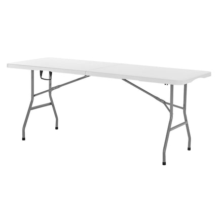 Folding Table, 6 Ft HDPE Portable Utility Table, Handle