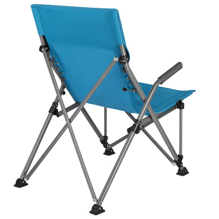 Klappbarer Campingstuhl, Blau, Kompakt und Tragbar