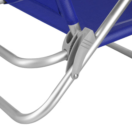 Folding Tourist Chair, Blue-Gray, Compact Design