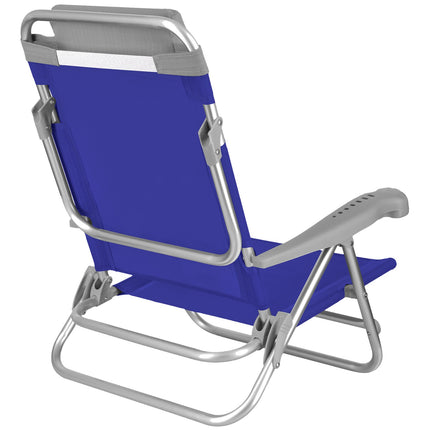 Folding Tourist Chair, Blue-Gray, Compact Design