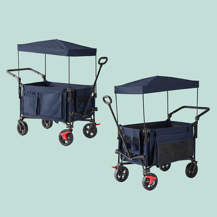 Folding Trolley with Roof, 200L Capacity, 150kg Load