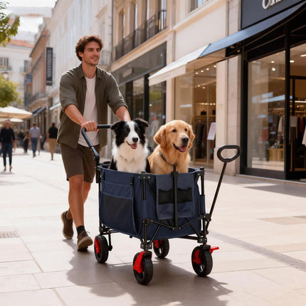 Folding Trolley with Roof, 200L Capacity, 150kg Load
