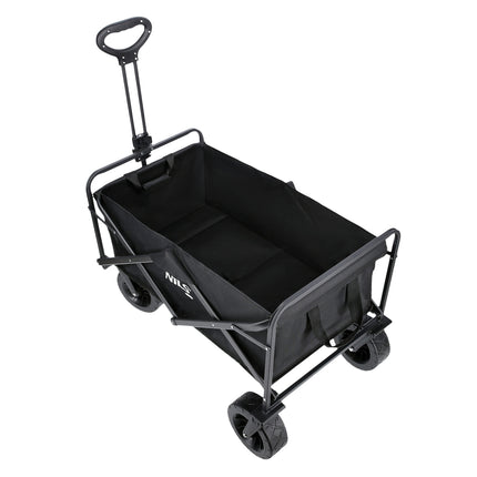 Folding Wagon, Black, 100L Capacity