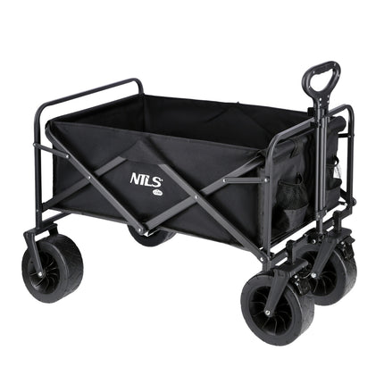 Folding Wagon, Black, 100L Capacity