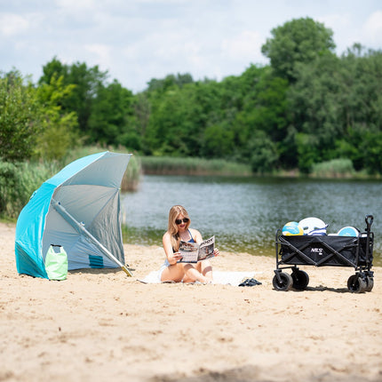 Folding Wagon, Black, 100L Capacity