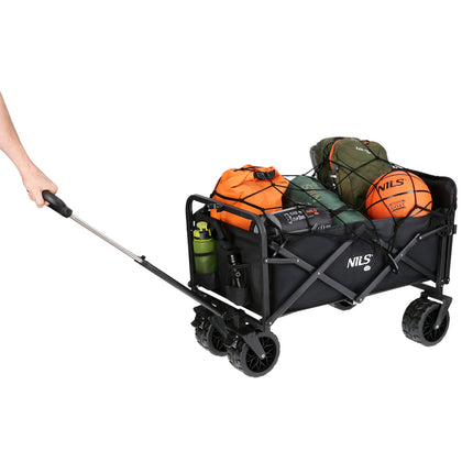 Faltbollerwagen, Schwarz, 160 l Fassungsvermögen