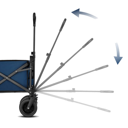 Folding Wagon, Blue, 120L Capacity