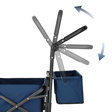 Folding Wagon, Blue, 120L Capacity