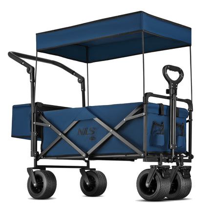 Folding Wagon, Blue, 120L Capacity