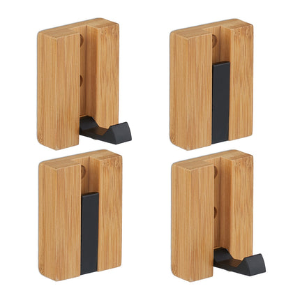 Klappbare Wandhaken, Bambus, platzsparendes Design