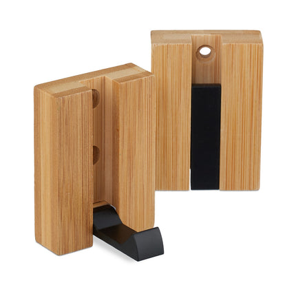 Klappbare Wandhaken, Bambus, platzsparendes Design