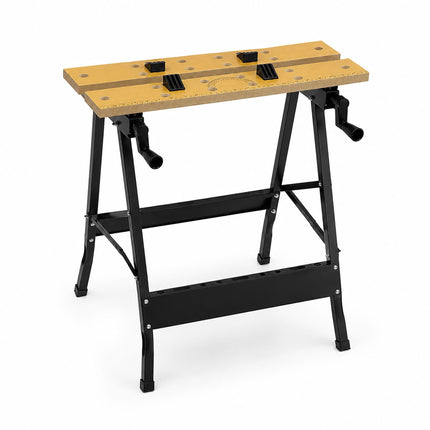 Folding Workbench with Clamping Jaws and Crank Adjustment, 100 kg Load
