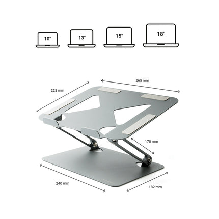 Klappbarer und verstellbarer Laptopständer Lastan InnovaGoods