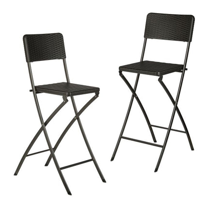 Tabouret de bar pliant BASTIAN lot de 2