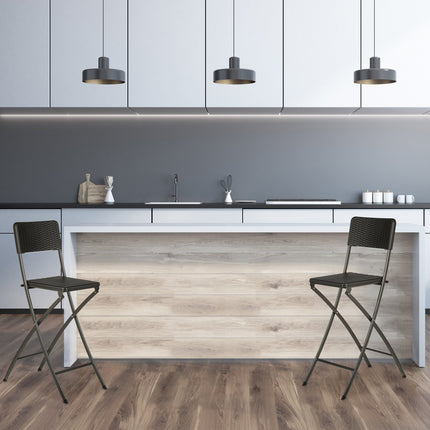 Tabouret de bar pliant BASTIAN lot de 2