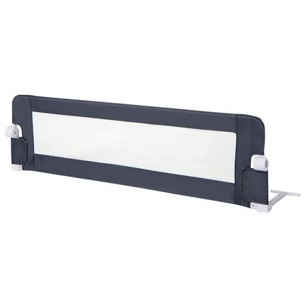 Klappbares Bettgitter mit verstellbaren &amp; Ein-Klick-Faltgurten Bettschutzgitter 150 x 42cm Grau