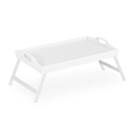 Folding bed tray white