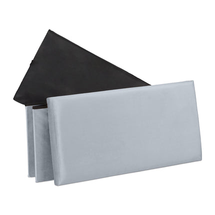 Folding bench in velvet