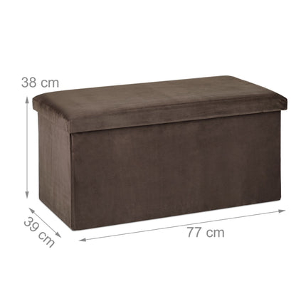 Banc pliant en velours