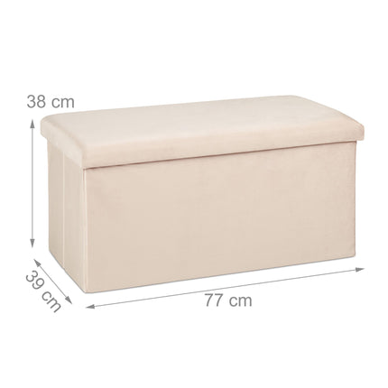 Banc pliant en velours