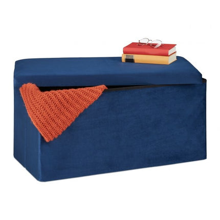 Folding bench in velvet