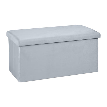 Folding bench in velvet