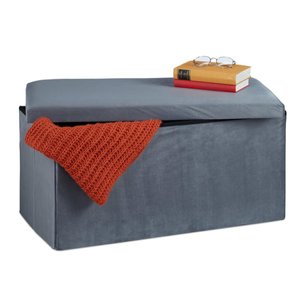 Banc pliant en velours