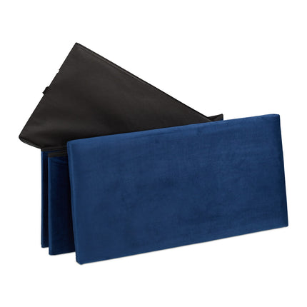 Folding bench in velvet